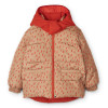 Детская Зимняя Куртка Liewood Paloma Puffer graphic stroke/tuscany rose (Двухсторонняя)